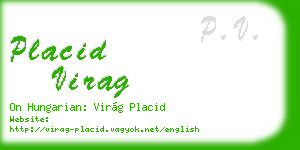 placid virag business card